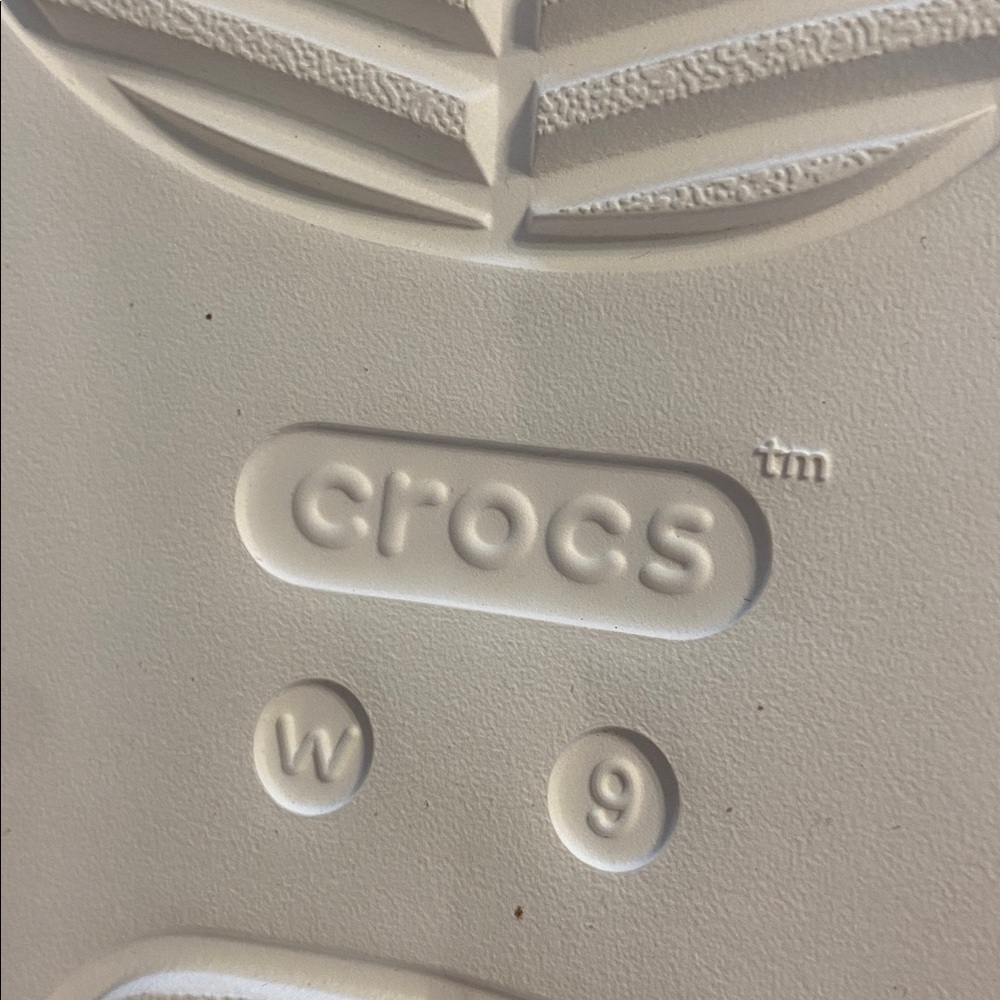 CROCS Women's Glittery Silver Sandals size 9 BNWOT see all photos - Picture 7 of 11